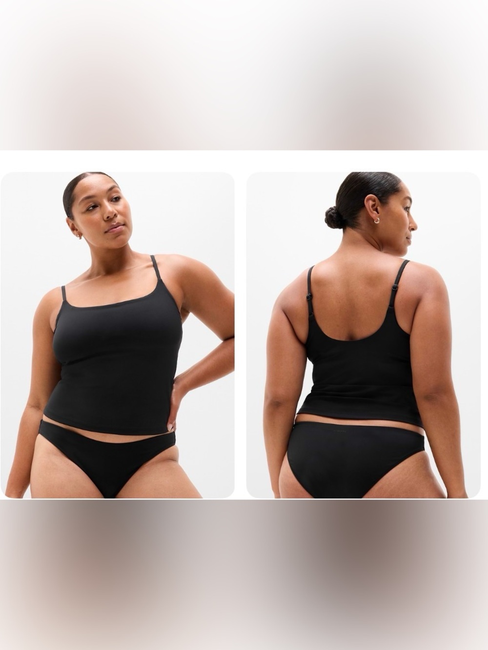NWT Athleta XL Scoop Tankini black